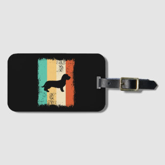 Vintage Retro Dachshund Drahthaar Gepäckanhänger