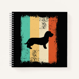 Vintage Retro Dachshund Wirehaired Notizblock