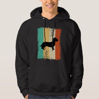 Vintage Retro Dackel Drahthaar Hoodie