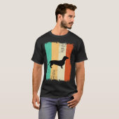 Vintage Retro-Dackel T-Shirt (Vorne ganz)