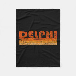 Vintage Retro Delphi Griechenland Fleecedecke