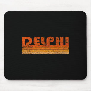 Vintage Retro Delphi Griechenland Mousepad