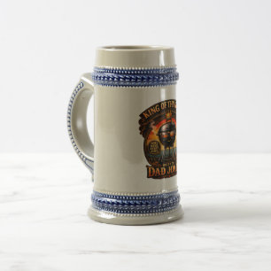 Vintage Retro Design zum Vatertag Bierglas