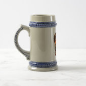 Vintage Retro Design zum Vatertag Bierglas (Links)