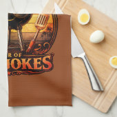 Vintage Retro Design zum Vatertag Geschirrtuch (Viertel Falte)