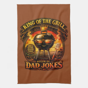 Vintage Retro Design zum Vatertag Geschirrtuch