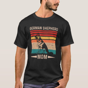 Vintage Retro Deutscher Schäferhund Mutter Muttert T-Shirt