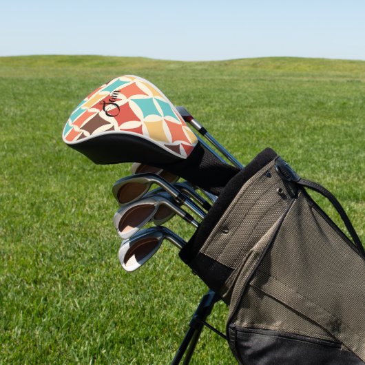 Vintage Retro-Diamantformate Golf Headcover (In SItu)