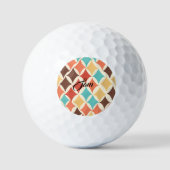 Vintage Retro-Diamantformate Golfball (Vorderseite)