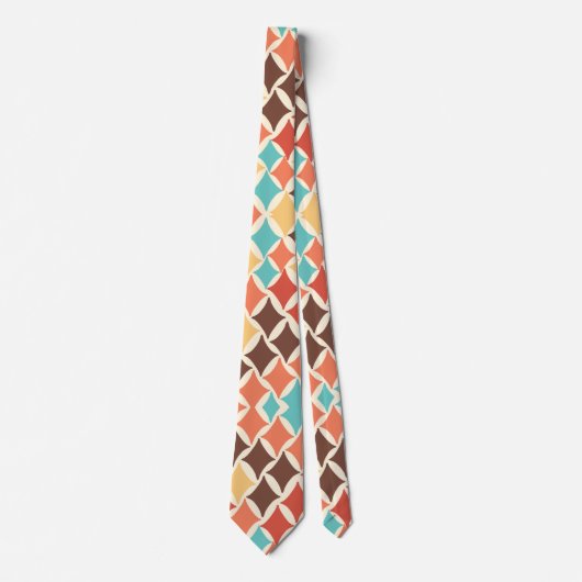 Vintage Retro-Diamantformate Krawatte (Vorderseite)