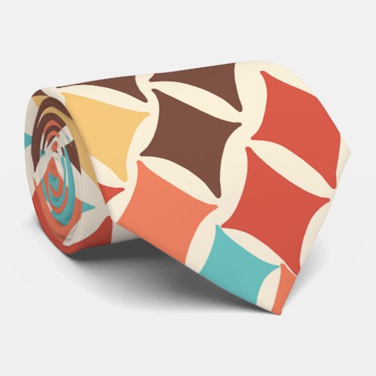 Vintage Retro-Diamantformate Krawatte (Gerollt)