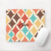 Vintage Retro-Diamantformate Mousepad (Mit Mouse)