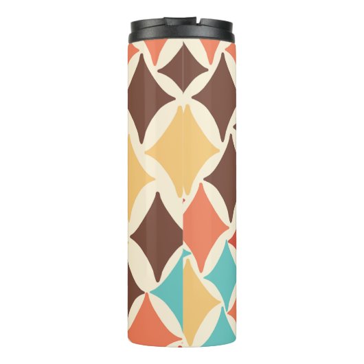 Vintage Retro-Diamantformate Thermosbecher (Rückseite)