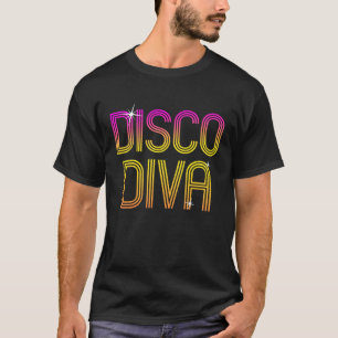 Vintage Retro Disco-Diva 70er 80er Familienparty T T-Shirt