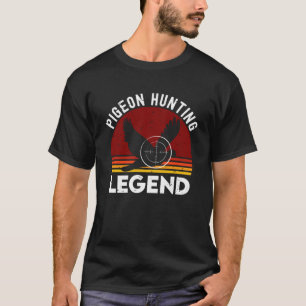 Vintage Retro Dove Jagd Taube Jäger Legend Di T-Shirt