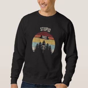 Vintage Retro Dummer Baum Disc Golf Frisbee Golf  Sweatshirt