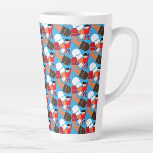Vintage Retro Eiscreme-Kunst Milchtasse (Rechts)