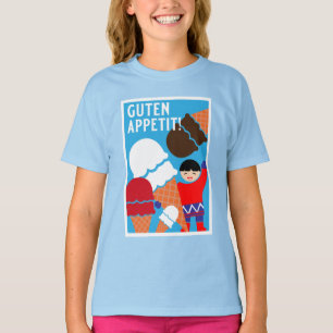 Vintage Retro Eiscreme-Kunst T-Shirt