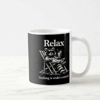 Vintage Retro Entspannung nichts ist unter Kontrol Kaffeetasse