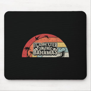 Vintage Retro Es ist besser in der Hamas-Tropen-Va Mousepad