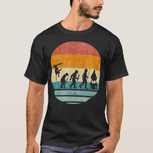 Vintage Retro-Evolution von Djembe Player Drummer T-Shirt