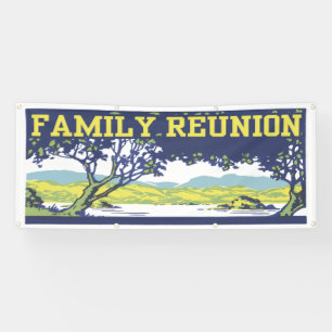 Vintage Retro Familien-Stammbaum Banner