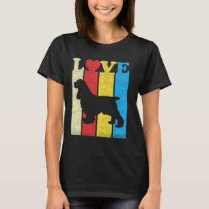 Vintage Retro-Farben, die ich meinem Cocker Spanie T-Shirt