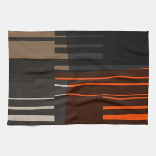 Vintage Retro-farbige Streifen Art Muster #7 Handtuch