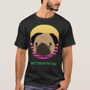 Vintage Retro Fass Mein Mops Nicht An T-Shirt