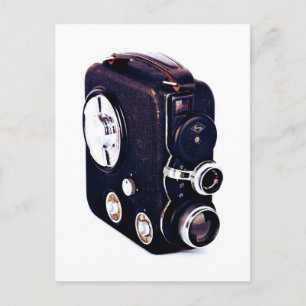 Vintage Retro-Filmkamera Postkarte