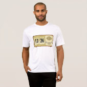 Vintage Retro Flip Clock Radio T-Shirt (Vorne ganz)