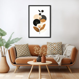Vintage Retro Floral Poster