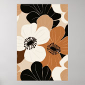 Vintage Retro Floral Poster (Vorne)