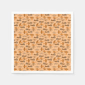 vintage Retro-Flugzeugmuster Serviette (Vorderseite)