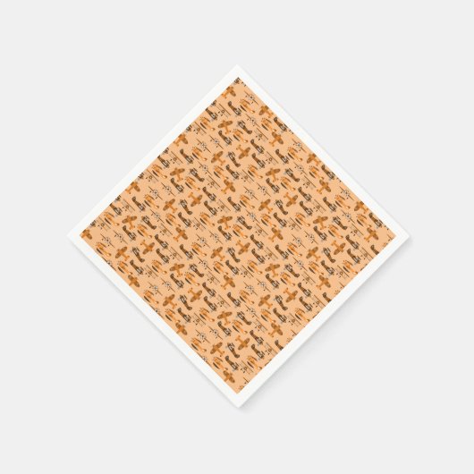 vintage Retro-Flugzeugmuster Serviette (Ecke)