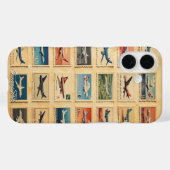 Vintage Retro-Flugzeugstempel Case-Mate iPhone Hülle (Rückseite (Horizontal))