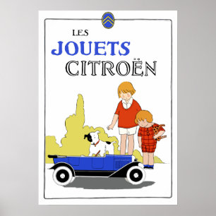 Vintage Retro-Französisches Spielzeugpedalauto 192 Poster