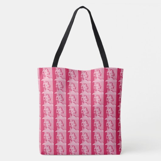 Vintage Retro-Frau Tasche (Rückseite)