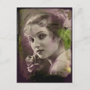 Vintage Retro Frauen 20er Hollywood Alice Joyce Postkarte