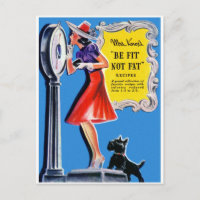 Vintage Retro Frauen Kitsch: Fit statt dick Buch
