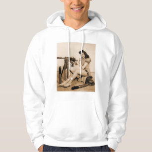Vintage Retro Frauen Maschinengewehr Mädchen Hoodie