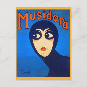 Vintage Retro Frauen Theater Musidora Jeanne Roque Postkarte