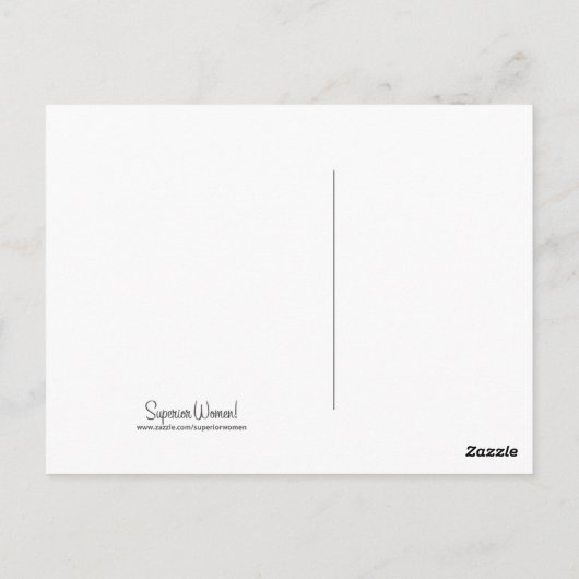 Vintage Retro-Frauen überzeugen Strandmädchen Postkarte (Rückseite)