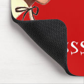 Vintage Retro-Frauenklatsche Mousepad (Ecke)