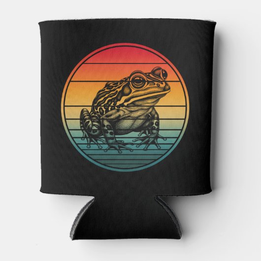 Vintage Retro Frog Amphibian Toad Dosenkühler (Vorderseite)