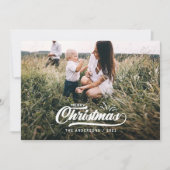 Vintage retro frohe Weihnachten (Vorderseite)