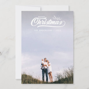Vintage retro frohe Weihnachten
