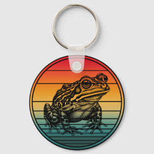 Vintage Retro Frosch Amphibie Kröte Schlüsselanhänger