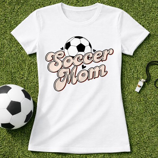 Vintage Retro Fußballmutter T-Shirt