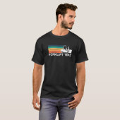 Vintage Retro Gabelstapler Zeit Gabelstaplerfahrer T-Shirt (Vorne ganz)